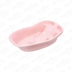 Ванна Пластишка анатомическая со сливом розовая 38л