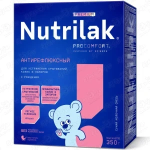 Фото для Смесь Nutrilak Premium антирефлюксная 350г с 0мес БЗМЖ