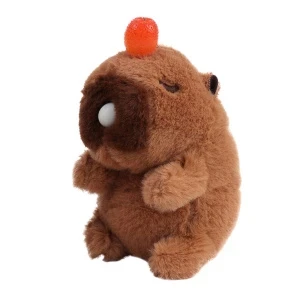 Фото для Игрушка-антистресс Капибара с надуваемым пузыриком коричневая в ассортименте