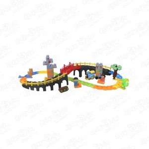 Фото для Набор игровой Lanson Toys Железная дорога с мостом световые и звуковые эффекты