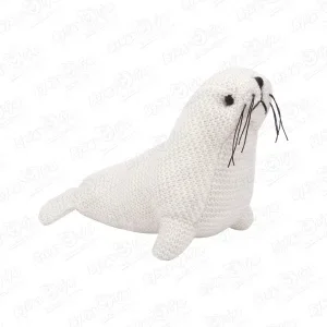 Фото для Игрушка мягкая Морской котик белый 30см