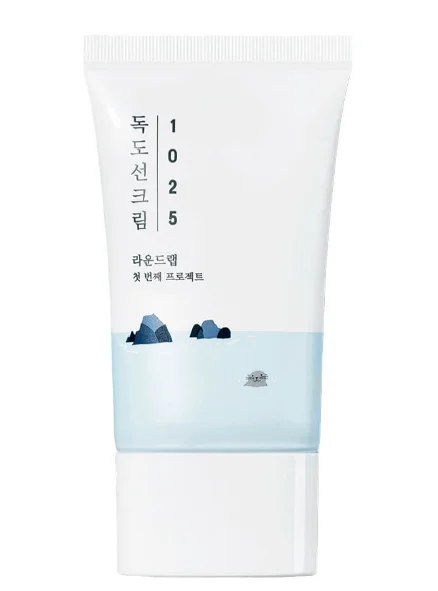 Round Lab Dokdo Sunscreen SPF50+PA++++ / Солнцезащитный крем для проблемной кожи с морской водо