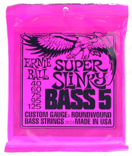 Фото для Струны для 5-ти/c бас гитары Ernie Ball 2824 Super Slinky