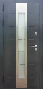 Дверь металлическая входная Термо-двери Эверест АнтикСеребро/ ЕльАльпийская