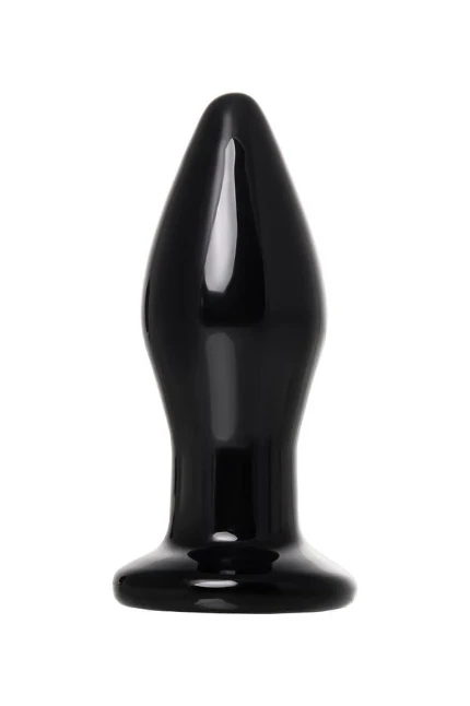 Фото для Стеклянная вибровтулка Sexus Glass, стекло, черная, 10,5 см