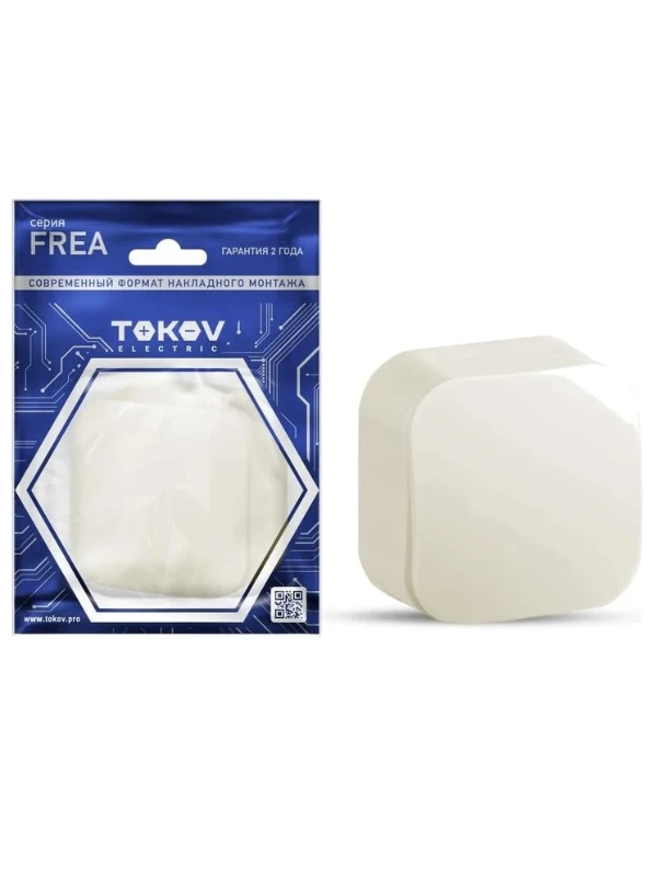 
Выключатель 1-кл. ОП Frea 10А IP20 250В АБС-пластик беж. TOKOV ELECTRIC TKE-FR-V1-C02
