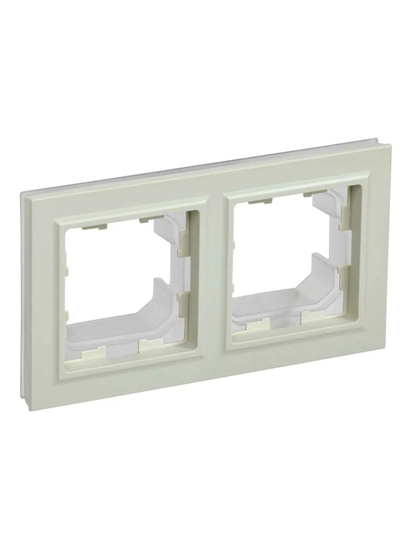 Рамка 2-м IP44 BRITE РУ-2-БрКр-44 беж. IEK BR-M22-44-K10