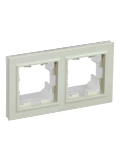 Рамка 2-м IP44 BRITE РУ-2-БрКр-44 беж. IEK BR-M22-44-K10