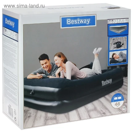 Фото для Матрас надувной Bestway 2,03х1,52х46см 67345