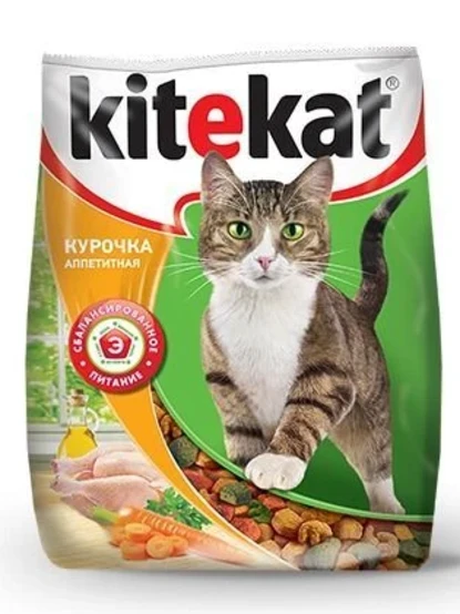 Сухой корм KiteKat "Аппетитная курочка" для кошек, 800 г
