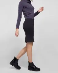 Классическая юбка-карандаш черного цвета